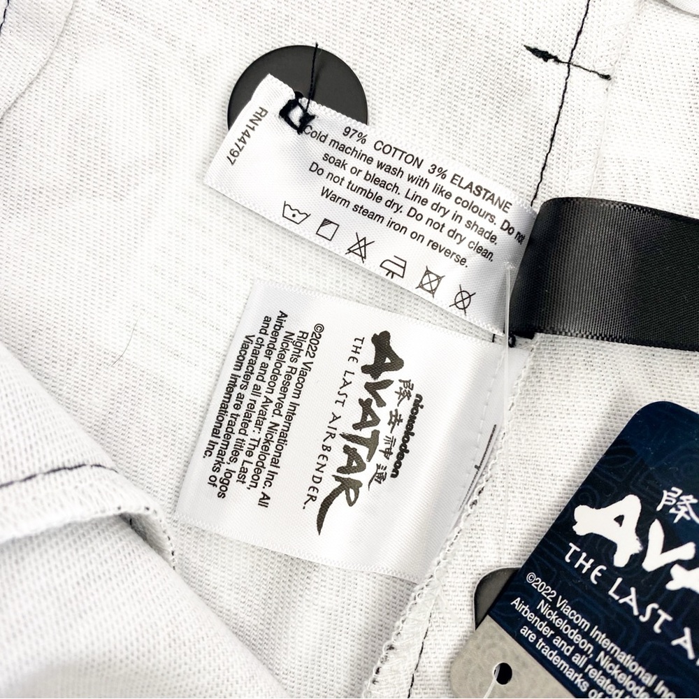 Blackmilk X Avatar Korra Republic City News Cargo Pants Joggers: Black White - Picture 15 of 16